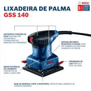 LIXADEIRA ORBITAL BOSCH GSS140 220W 220V