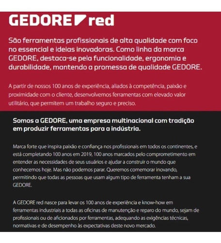 JOGO SOQUETES 1/2" 10-32MM GEDORE RED 24 PEÇAS