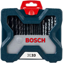 JOGO ACESSÓRIOS X-LINE BOSCH 33 PEÇAS