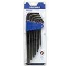 JOGO CHAVE HEXAGONAL (ALLEN) LONGA 1.5-10MM 9 PECAS GEDORE
